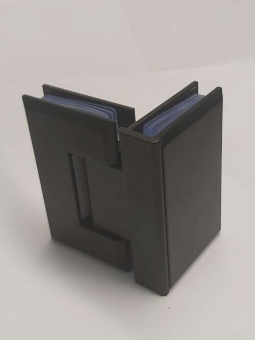 Black Hinge Glass to Glass 90 Degrees