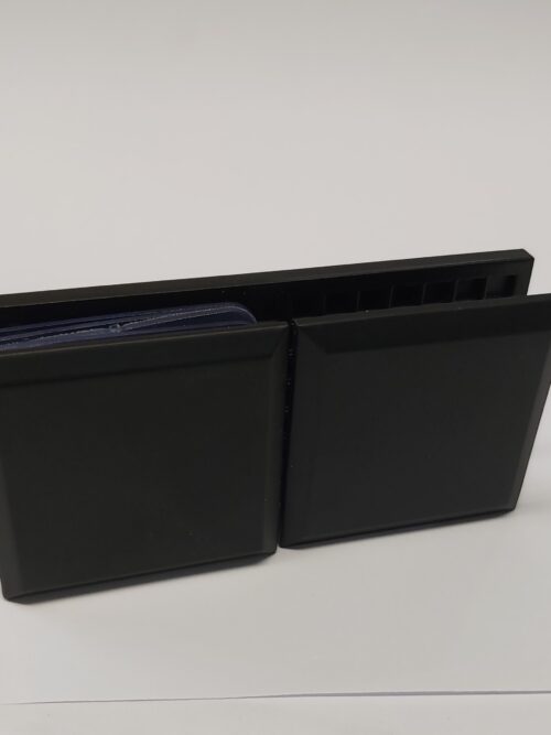 Black Clamp Glass to Glass 180 Degree