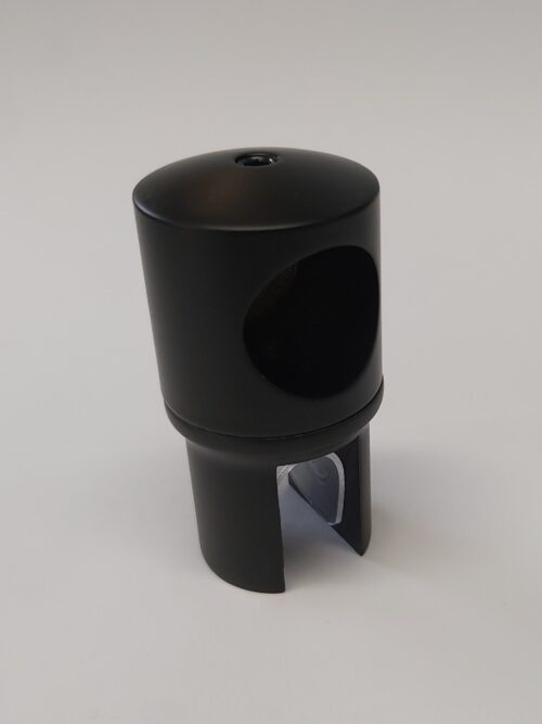 Black Glass end Clip-on